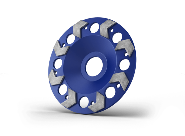 cup wheel blue 125 mm